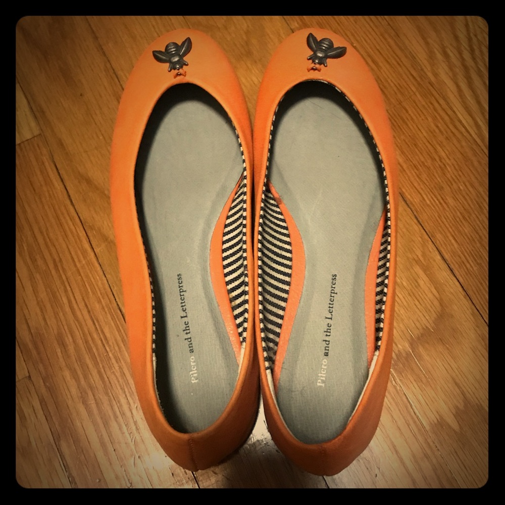 Anthropologie leather flats size 6M